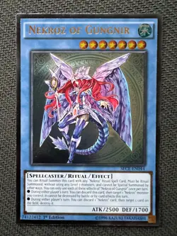 Yugioh Nekroz of Gungnir 1st Edition Ultimate Rare SECE-EN044 NM - Image 1