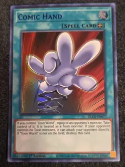 Yugioh: Cosmic Hand - DLCS-EN077 - Ultra Rare (Blue) - 1st Edition - NM - Image 1