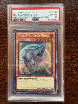 2022 YU-GI-OH! Dark Magician Girl 1st Ed Ghosts/Past-2nd Haunting #177 - PSA 10! - Image 2