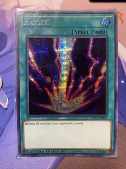 Raigeki TN19-EN010 Gold Sarcophagus Tin Prismatic Secret Rare - Image 1