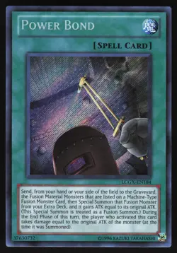 Power Bond - LCGX-EN184 - Secret Rare - Unlimited Yugioh US Print - Image 1