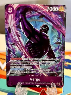 Vergo OP14-061 Alternate Art One Piece TCG The Azure Sea’s Seven Near Mint - Image 1