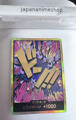 DON !! Card (Emporio Ivankov) Gold Frame PRB-01 ONE PIECE Card The Best Japan NM - Image 3