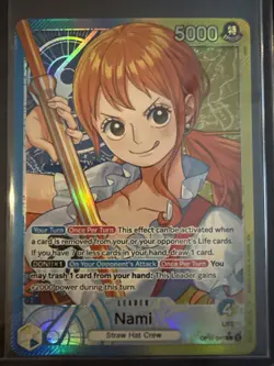 One Piece OP11-041 A Fist Of Divine Speed Nami Alt. Art Leader Pack Fresh 🔥🔥🔥 - Image 1