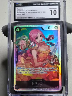 CGC GEM MINT 10 - (One Piece) 2023 Rebecca (OP05-091) - Image 1