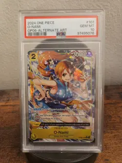 PSA 10 O-Nami OP06-101 Alt Art Wings of the Captain 2024 One Piece English - Image 1