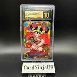 CGC PRISTINE 10 Luffy P-110 Premium Card Collection ONE PIECE DAY 25 Japanese - Image 1
