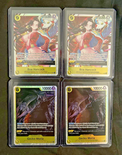 One Piece - Boa Hancock SR OP14-112 - The Azure Sea's Seven LOT 4x Gecko Moria - Image 1