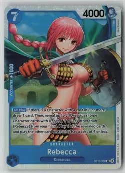 Rebecca OP10-058 One Piece Royal Blood Super Rare Near Mint - Image 1