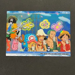 S0910 Straw Hat Crew Holo Japanese One Piece x Ensky Card Nami Zoro - Image 1