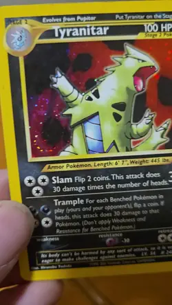 Pokemon TCG Neo Discovery: Tyranitar 12/75 Holo Rare Card - Image 2