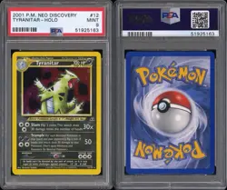 Pokemon Tyranitar Holo PSA 9 Mint Neo Discovery Card 12/75 P1 - Image 3