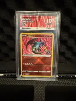 Pokemon TCG Radiant Charizard Holo Card Pokemon Go 011/078 Ace 10! 💎 - Image 1
