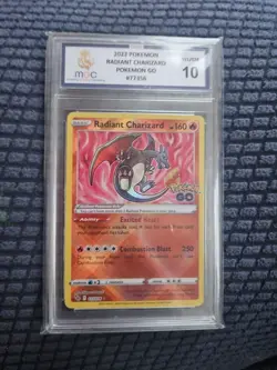 Pokemon Go Radiant Charizard 011/078 MGC Grading Gem Mint 10 - Holo Rare - Image 1