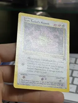 Team Rocket's Meowth 18 2000 Black Star Promo Rare WOTC Nintendo Pokemon Card - Image 4
