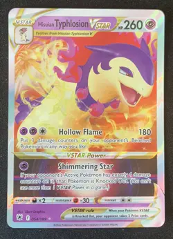 Hisuian Typhlosion VSTAR 054/189 Astral Radiance Ultra Rare Pokemon TCG Card NM - Image 1
