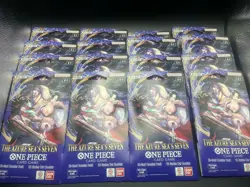 One Piece: The Azure Sea’s Seven 12-card Booster Pack Sealed. Lot of 16 Packs - Image 1