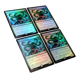 MOSSBORN HYDRA (x4) - FOIL - Four MTG Card Lot Foundations 107 NM+/M - Image 1
