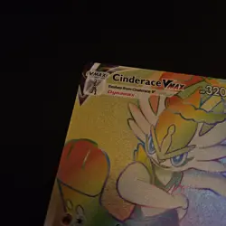 Cinderace VMAX (Rainbow Rare Secret) 194/192 Swsh02: Rebel Clash Holo Card - Image 2