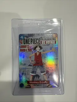 Brand New Sealed One Piece CCG Monkey.D.Luffy US College Basketball Promo Card - Image 1