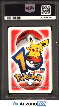Pokemon 2006 Raticate/Rattata Red 2 Of Diamonds 10th Annyv. Playing Card PSA 10 - Image 2
