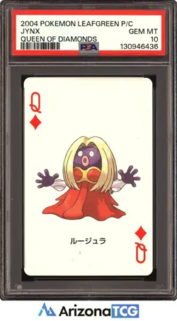 Pokemon 2004 Jynx Queen Of Diamonds LeafGreen Playing Card Japanese PSA 10 - Image 1