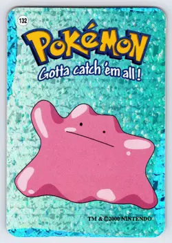 Ditto #132 Pokemon Vending Prism Holo Card Vintage Authentic Nintendo - Nm - Image 1