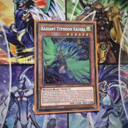 Yu-Gi-Oh TCG DOOD-EN015 Radiant Typhoon Krosea 1st Edition Secret Rare Card - Image 1