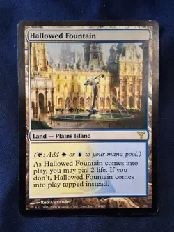 MTG English Hallowed Fountain LP/MP Normal Dissension - Image 1