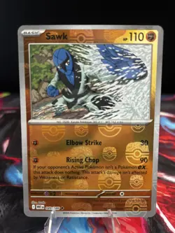 Sawk (Master Ball Pattern) 049/086 Sv: White Flare Holo 2025 Pokemon Card NM - Image 1