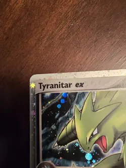 Pokemon TCG Tyranitar EX Cosmos Holo Ultra Rare Card 17/17 Pop Series 1 - Image 2