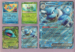Pokemon 151 Blooming Waters Set of 5 Jumbo & Promo cards, Venusaur Blastoise, NM - Image 1