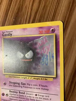 Gastly #50/102 Shadowless Non Holo 1999 Base Set Pokemon Card - Image 4