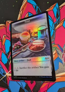 MTG *FOIL * WILDS OF ELDRAINE Token FAERIE ** FOOD #12 NM - Image 2