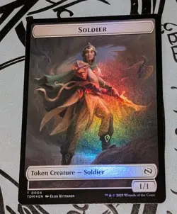 MTG *FOIL * Tarkir : Dragonstorm Token SOLDIER ** SOLDIER NM - Image 1