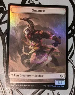 MTG *FOIL * Tarkir : Dragonstorm Token SOLDIER ** SOLDIER NM - Image 2