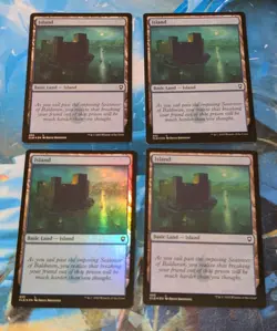 MTG *FOIL* 4 x Battle for Baldur's Gate ISLAND #455 NM - Image 1