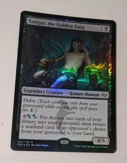 MTG *FOIL* Fate Reforged Rare TASIGUR, THE GOLDEN FANG NM - Image 1