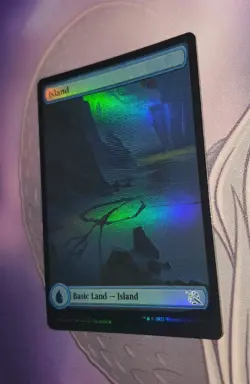 MTG *FOIL FULL ART *March of the Machines ISLAND #284 NM - Image 1