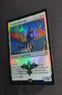 MTG *FOIL * Kaldheim Rare GLORIOUS PROTECTOR NM - Image 1