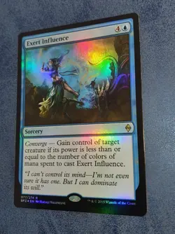 MTG *FOIL * Battle for Zendikar Rare EXERT INFLUENCE NM - Image 1