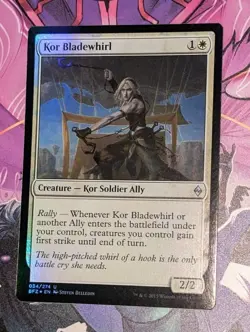 MTG *FOIL * Battle for Zendikar Uncommon KOR BLADEWHIRL NM - Image 1