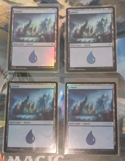MTG 4 x *FOIL * Murders At Karlov Manor ISLAND #279 NM - Image 1