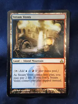 MTG Steam Vents Guildpact Regular Rare MP/HP - Image 1