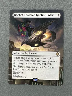 Rocket-Powered Goblin Glider Marvel's Spider-Man Hand Painted Full Altered Art v - Image 1
