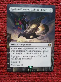 Rocket-Powered Goblin Glider Marvel's Spider-Man Hand Painted Full Altered Art v - Image 2
