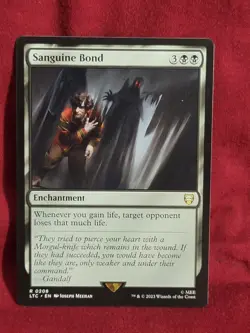 Sanguine Bond 208 NM Tales of Middle-earth Commander MTG - Image 1