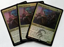 X3 MTG Tarkir Dragonstorm (TDM 425) Temur Battlecrier - NM - Rare FOIL Alt Art - Image 1