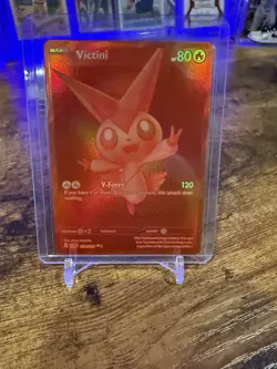 Pokemon TCG Black Bolt White Flare Red Victini Card 2025 English BWR 171/086 - Image 2