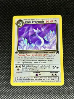 2000 Dark Dragonair 1st Edition NM- 33/82 Team Rocket Rare Vintage Pokemon - Image 1